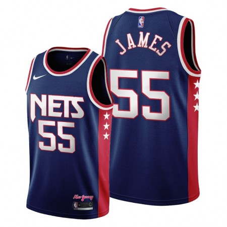 Maillot Basket Brooklyn Nets Mike James 55 Nike 2021-22 City Edition Throwback 90s Swingman - Homme